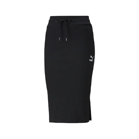 دامن پوما Classics Ribbed Midi Skirt