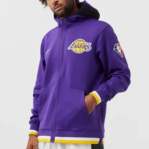 سویشرت تمام زیپ نایکی Los Angeles Lakers